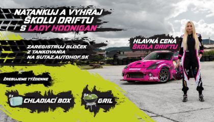 Natankuj a vyhraj školu driftu s Lady Hoonigan!